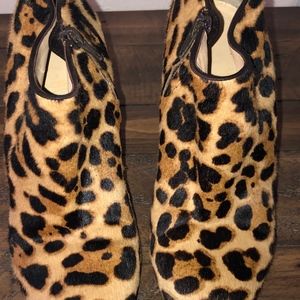 Christian Louboutin Melisa Pony Hair Wedge Bootie